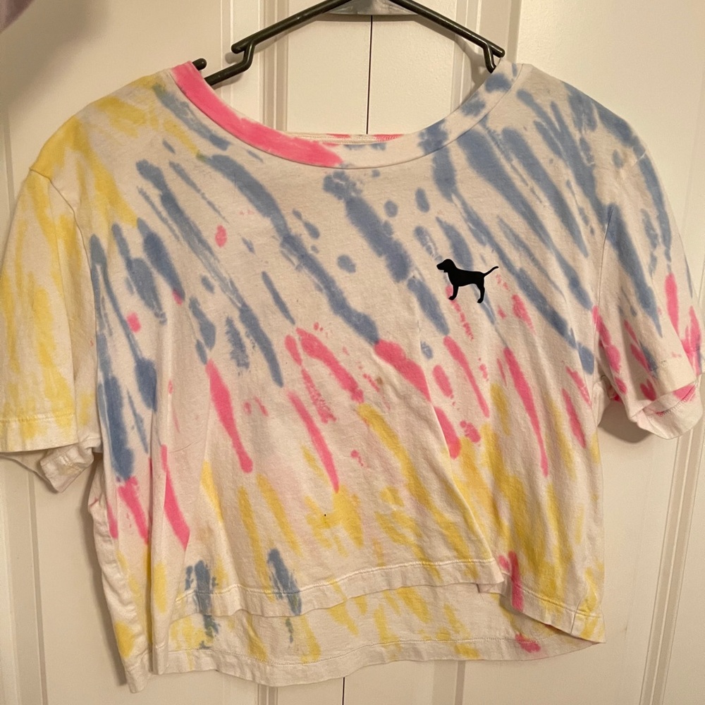 tye dye crop top